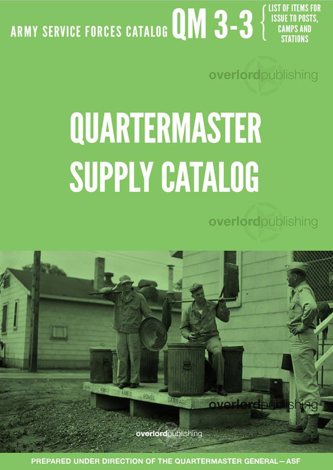 Quartermaster Supply Catalog QM 33 Items for Posts, Camps and Statio