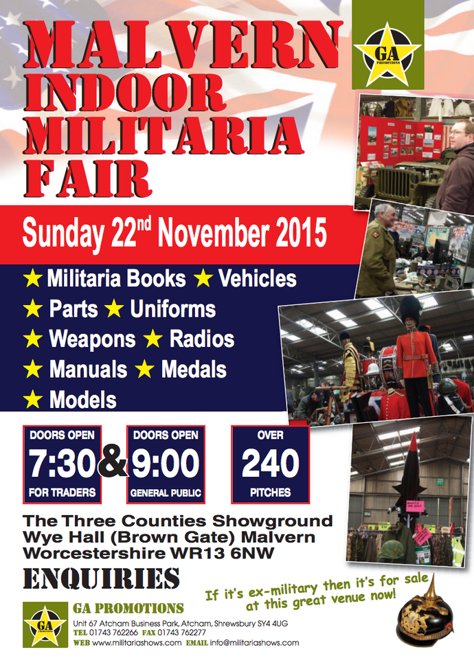 Great Malvern International Military Convention - 22 November 2015