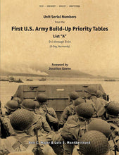 Unit Serial Numbers from the "First U.S. Army Build-Up Priority Tables, List A, D+1 Through D+14"